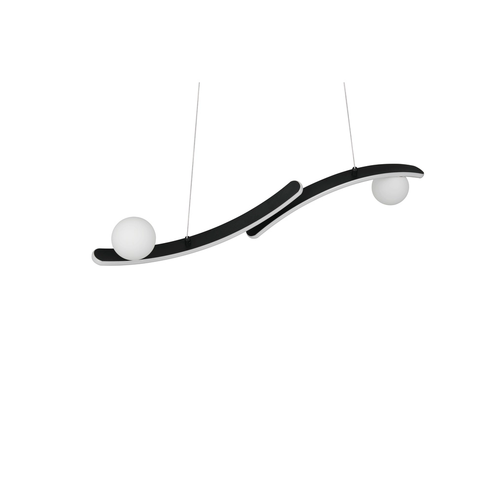 Design hanglamp Napoli zwart Trio 4017807683462