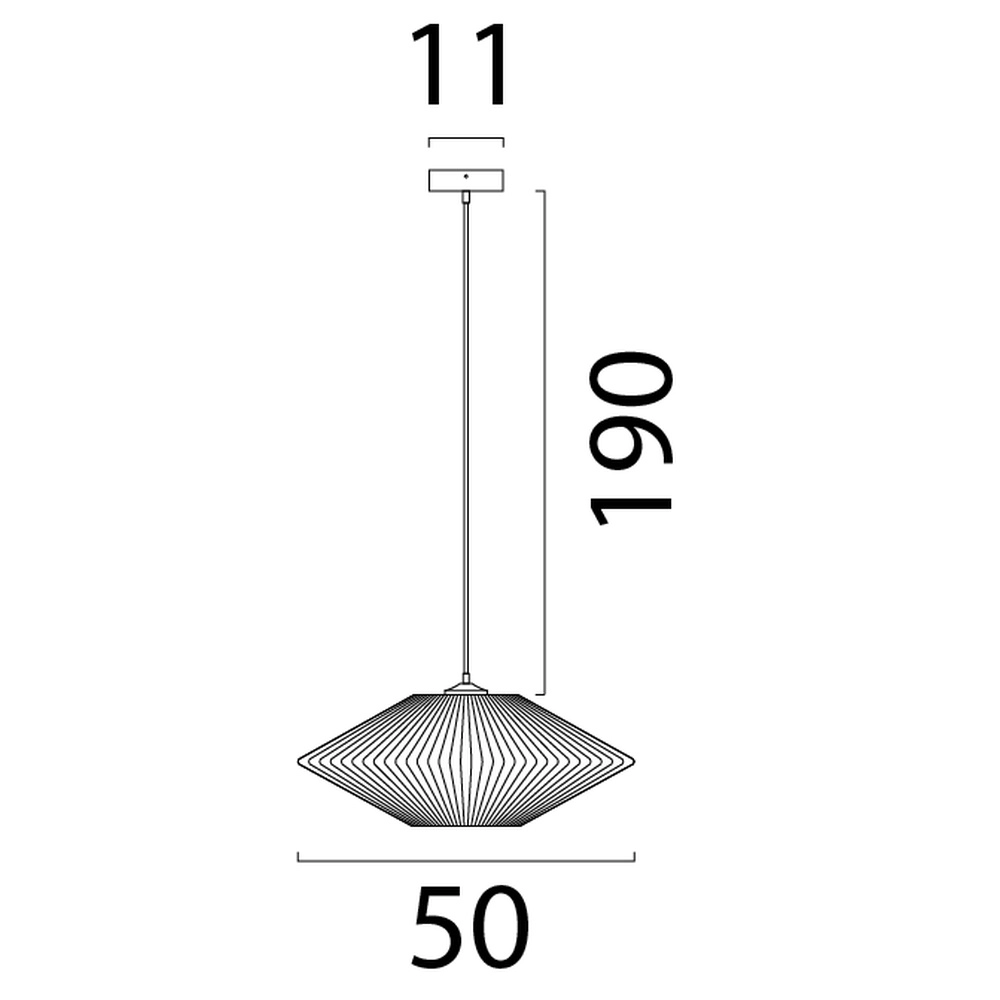 Japandi hanglamp Bicono Ø 50cm Masterlight 8718121344768