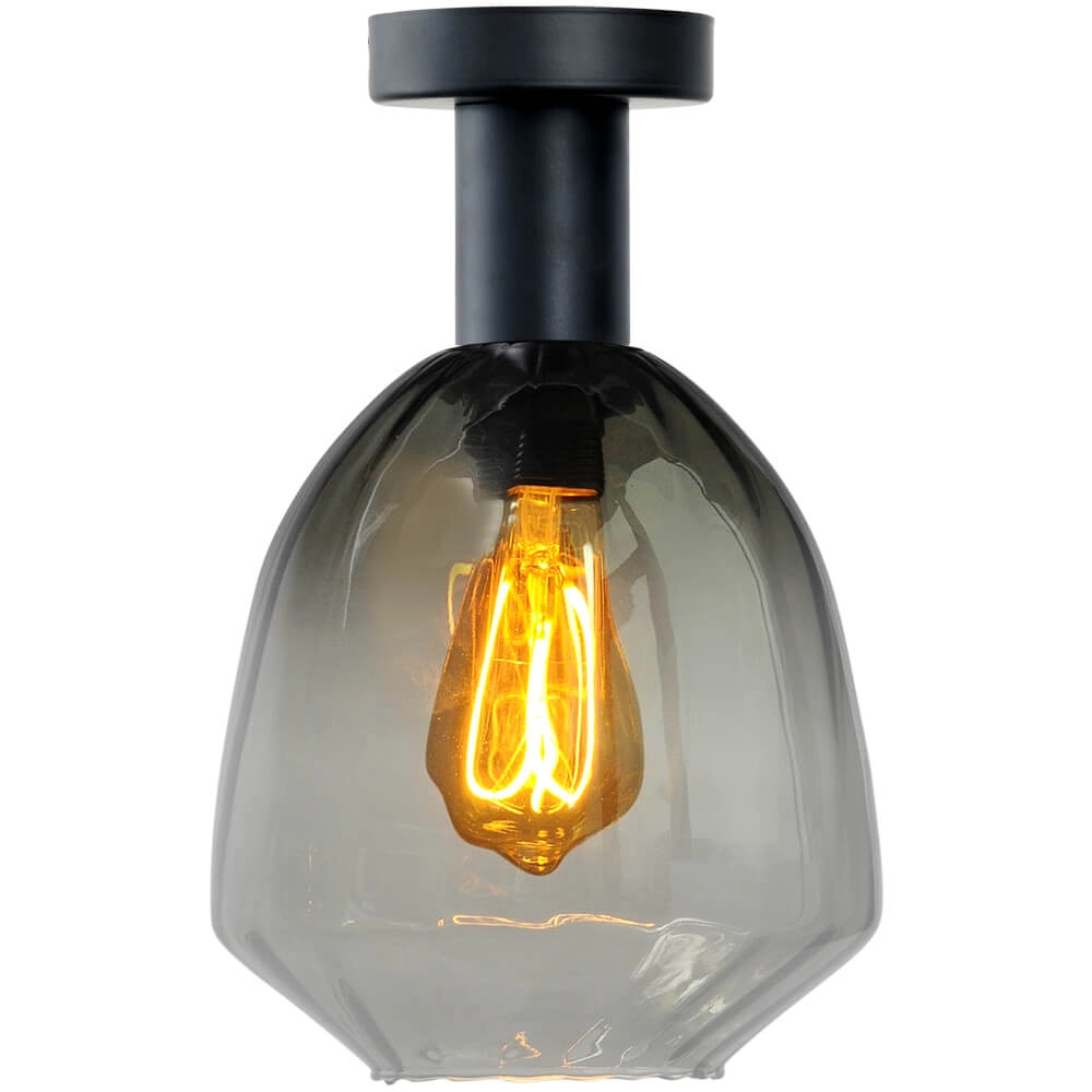 Plafondlamp - Ø 20cm - Porto met Nicolette green glas