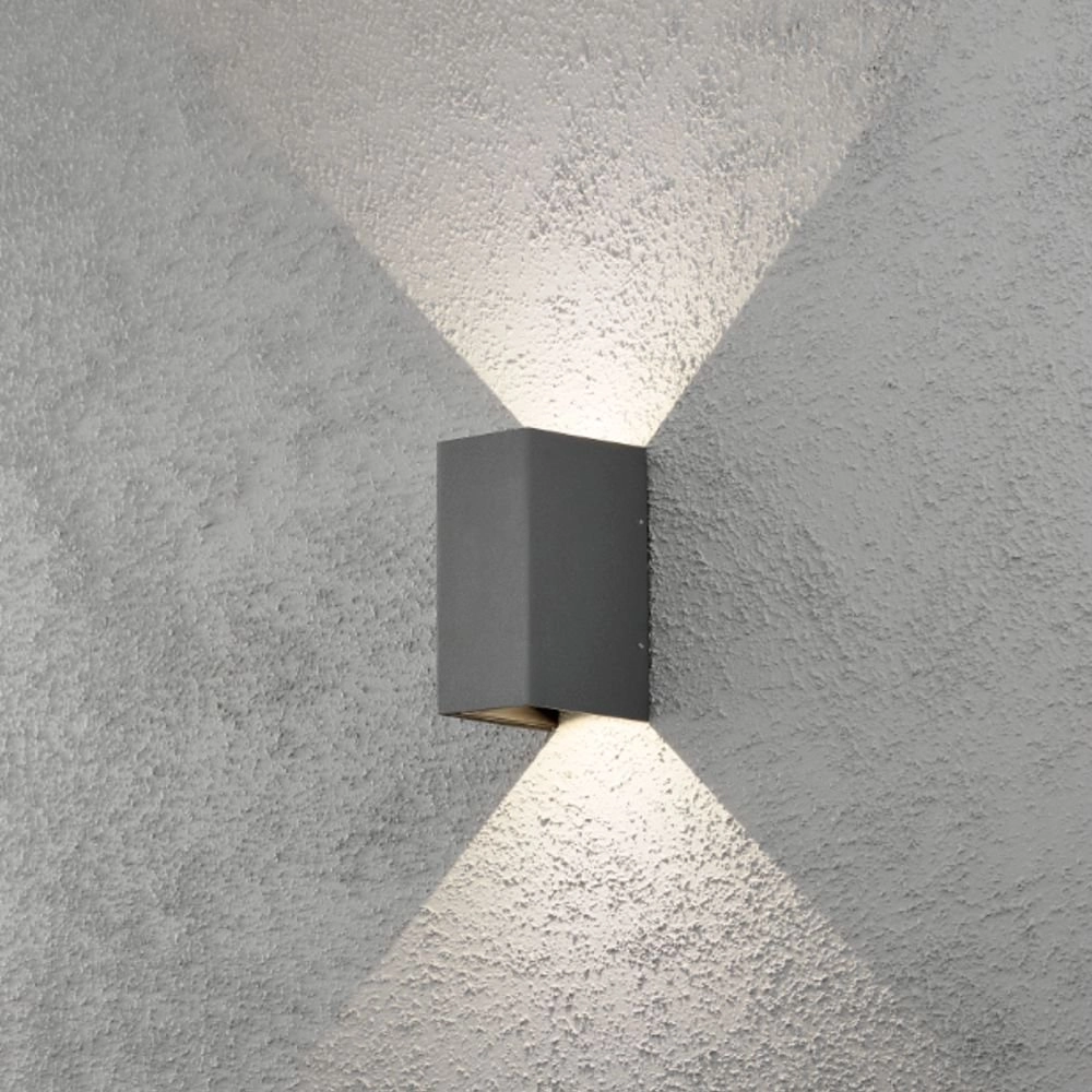 Led buitenlamp Cremona Up - Down 2x3w - 3000K 17cm antraciet KonstSmide 7318307940374