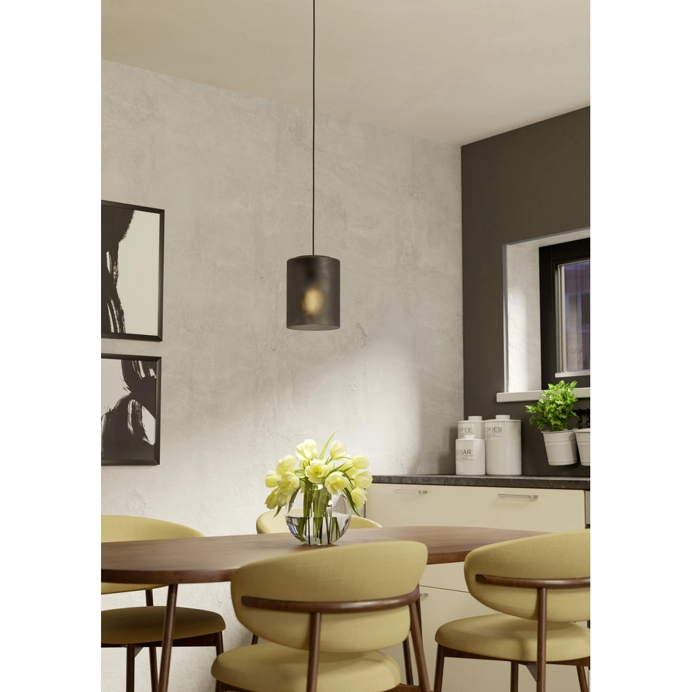 Hanglamp Colomera Ø 15cm - smoke frosted glas Eglo 9008606307142