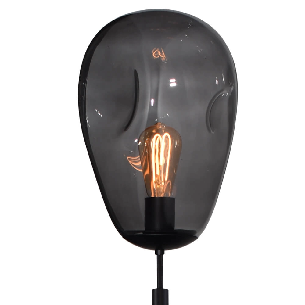 Vloerlamp Lava Ø 22,5cm smoke glas Masterlight 8718121286693