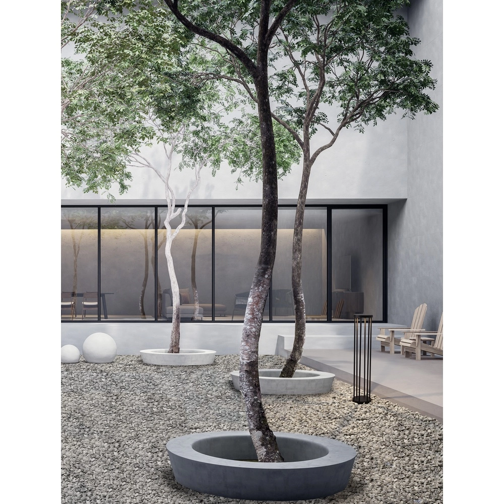 Tuinlamp design Nereus L antraciet Lyora 5212017449498
