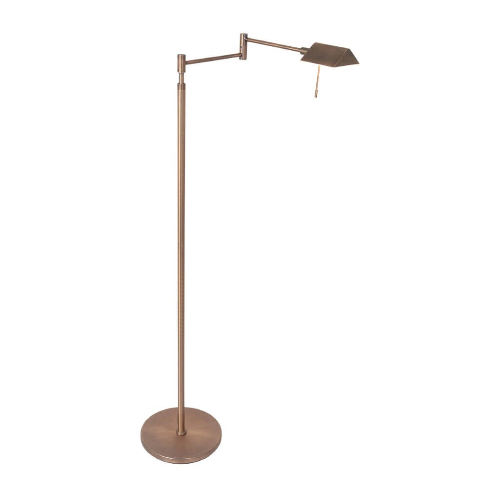 Bronzen leeslamp Retina met led