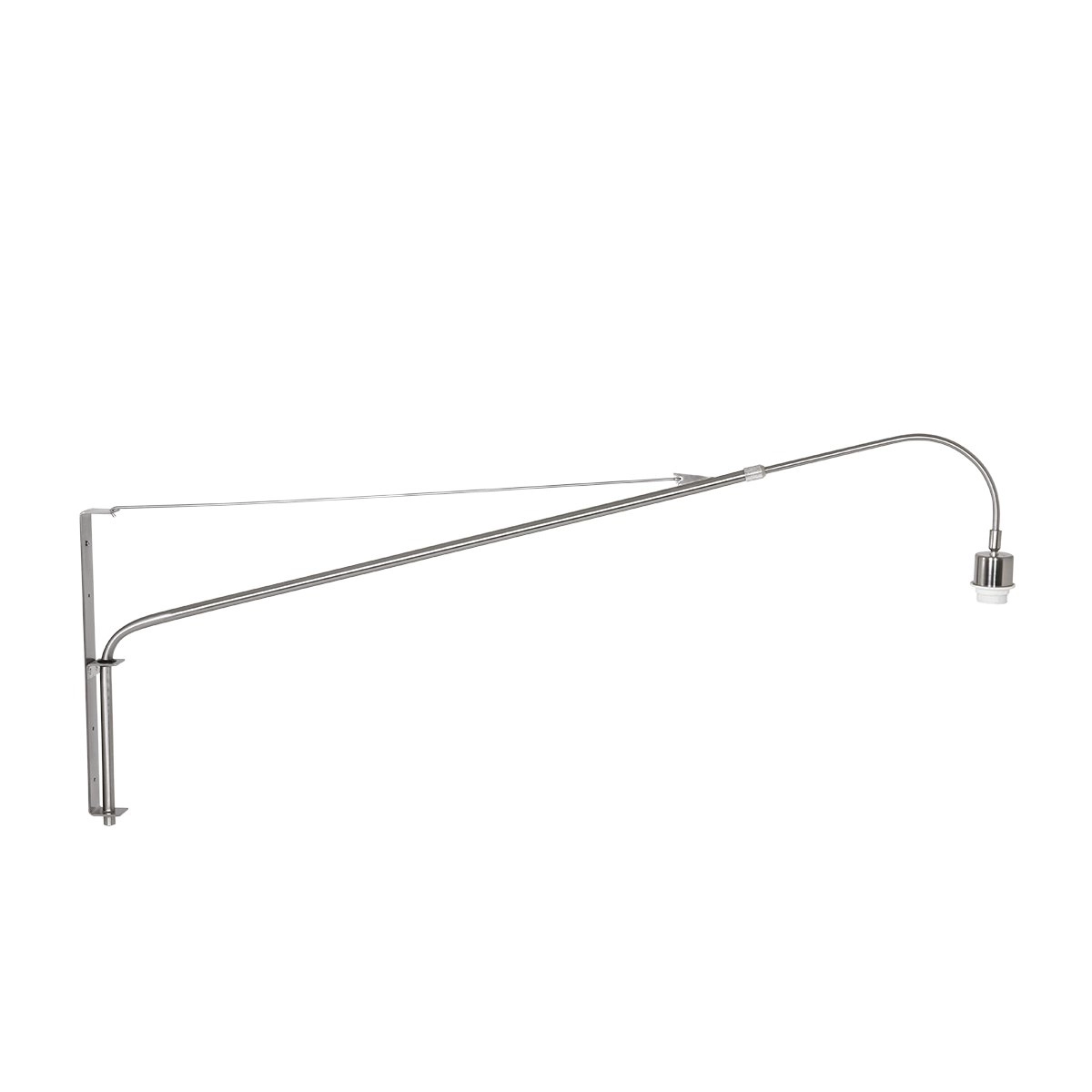 Wandlamp Elegant Classy 50cm RVS met groen velourse kap Steinhauer 8712746146004