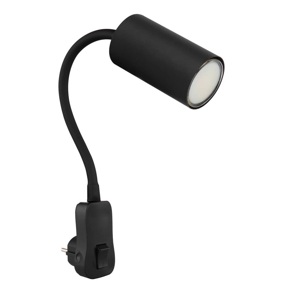 Zwarte lamp Robby stopcontact Globo 9007371442928