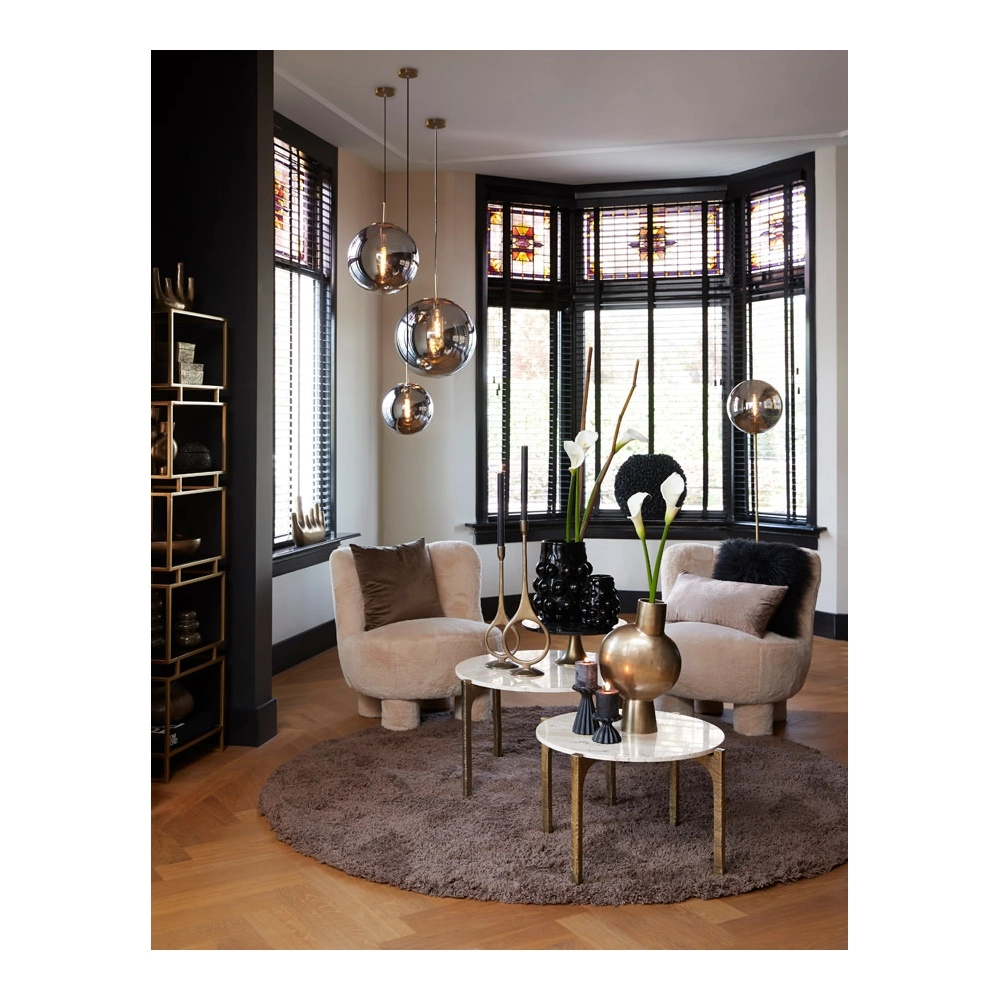 Hanglamp Medina Ø 30cm zwart Light & Living 8717807640606