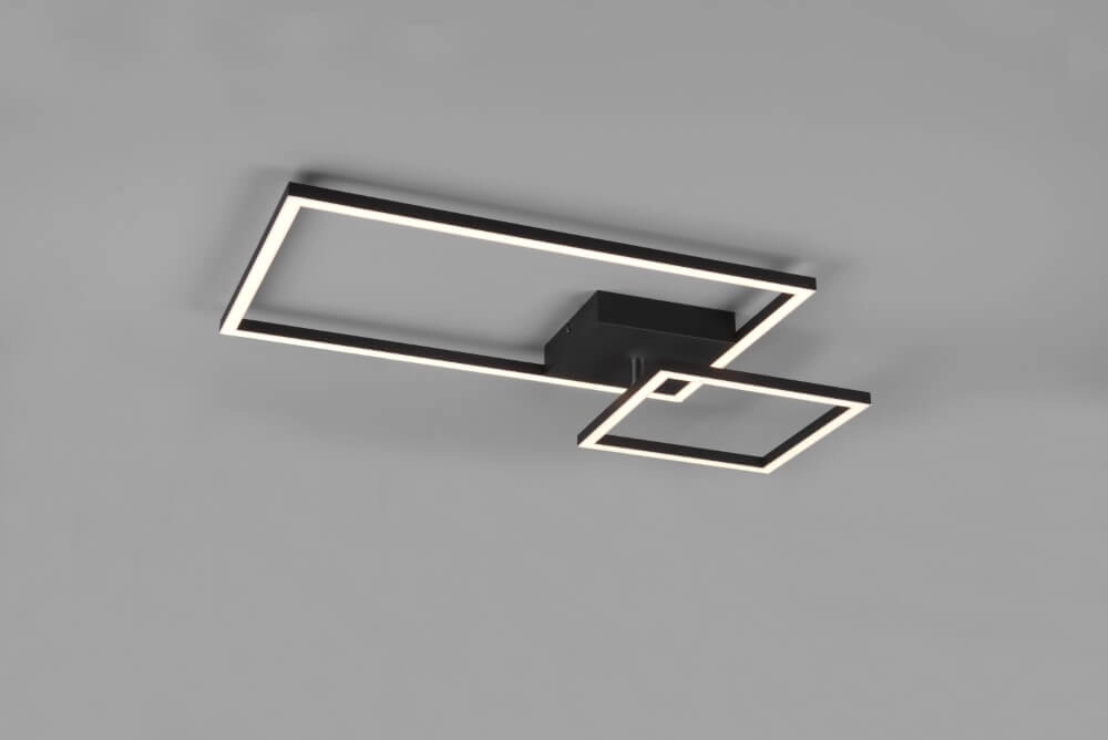 Plafonnière Padella 63cm zwart Trio 4017807512304