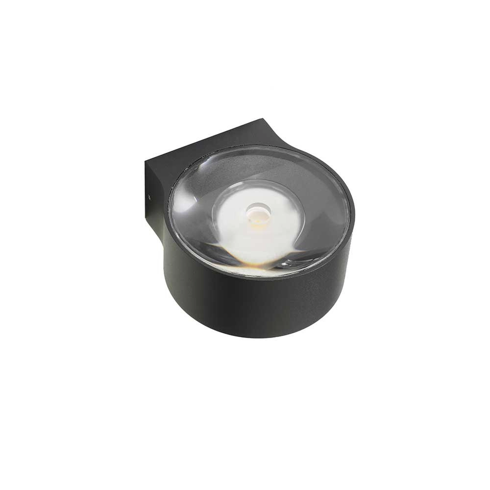 Antraciete wandspot Hudson 11cm - zwart Artdelight 8719831733712