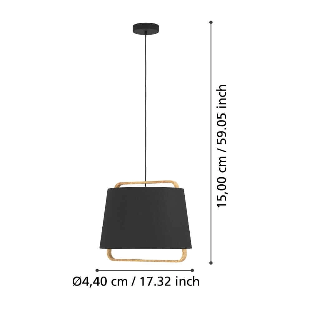 Stoffen hanglamp Camaloza Ø 44cm Stars of Light 9008606243075