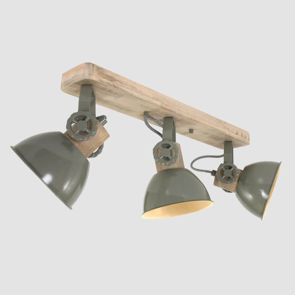 Industriële plafondspot Gearwood 3-lichts Steinhauer 8712746127867