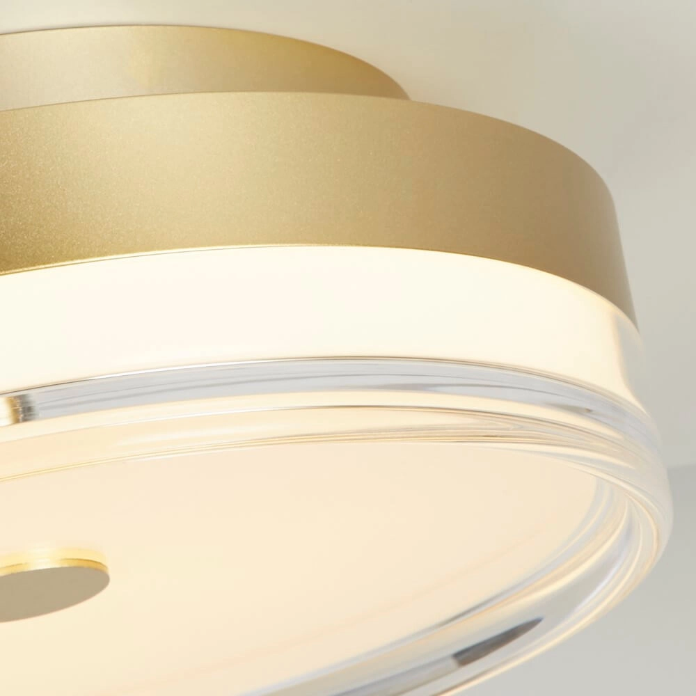 Plafondlamp Cyprus Ø 30cm goud Searchlight 5053423273747
