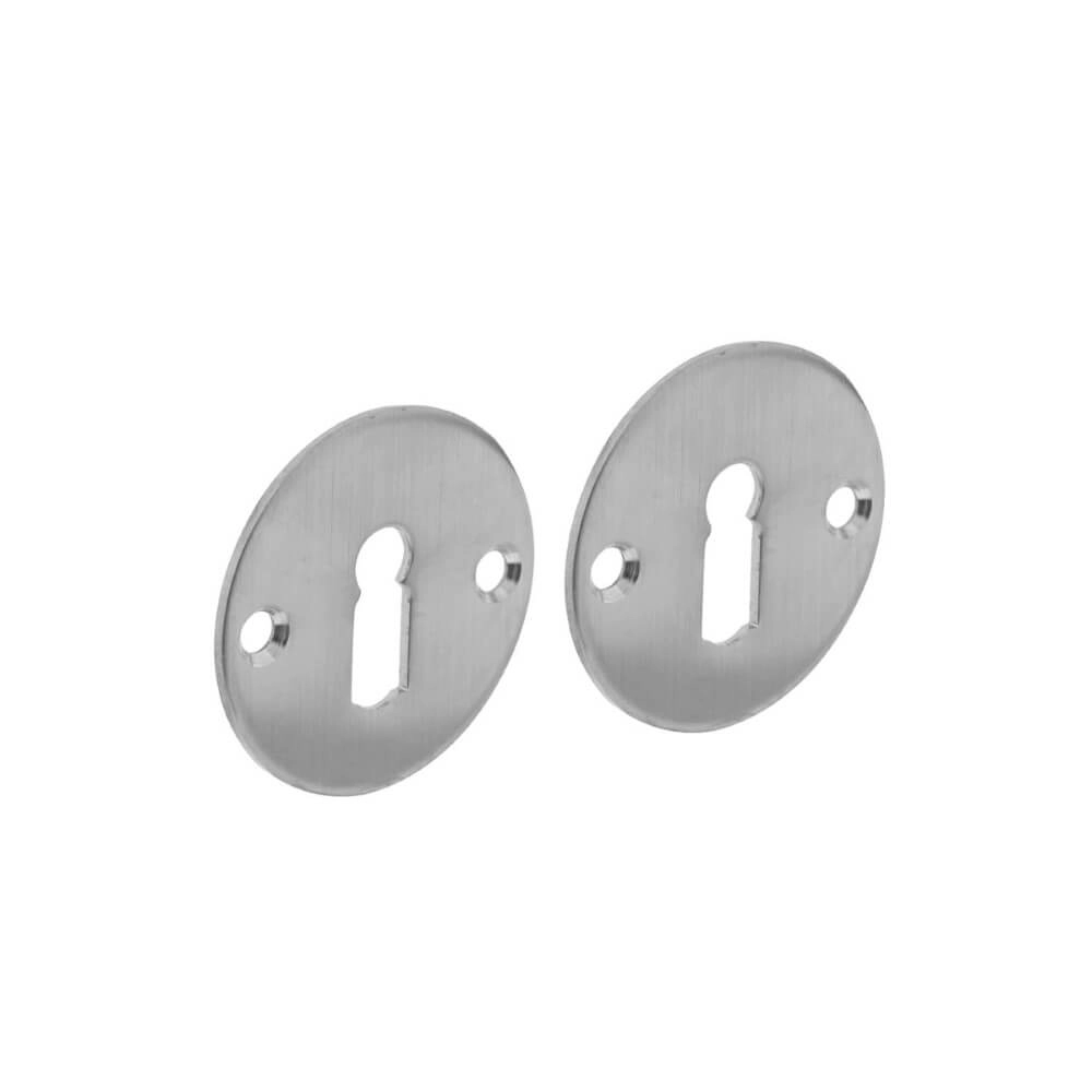 Set van 2 sleutelrozetten Tira RVS 2mm dun