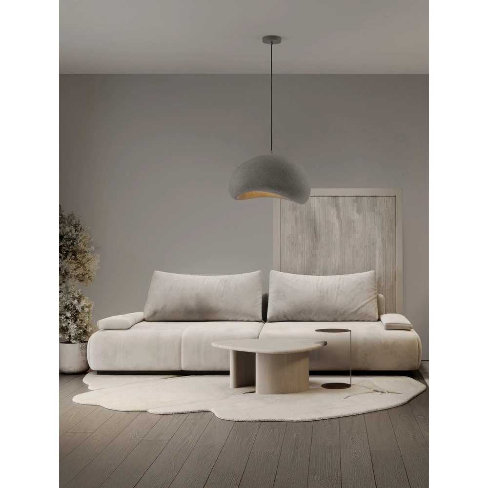 Natuurlijke hanglamp Aere grijs 50cm Lyora 5212017476715