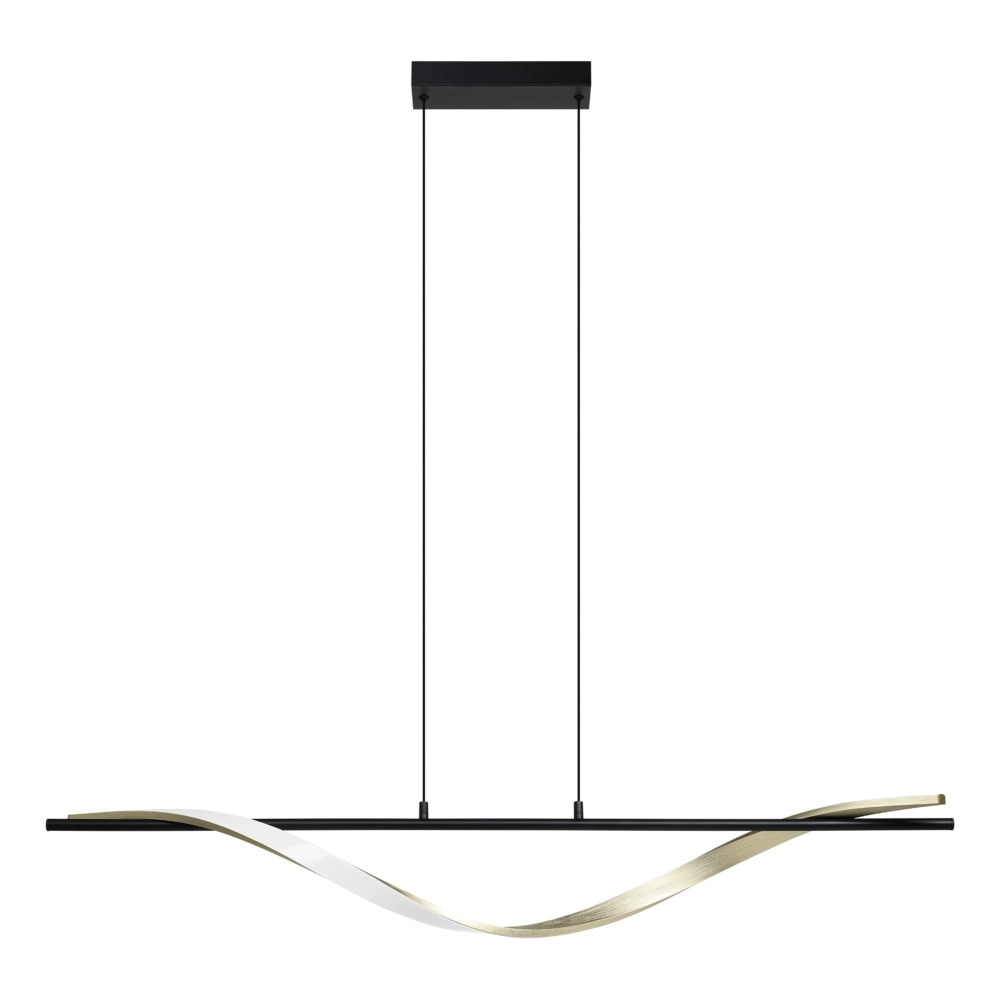 Hanglamp Conaprato zwart met goud