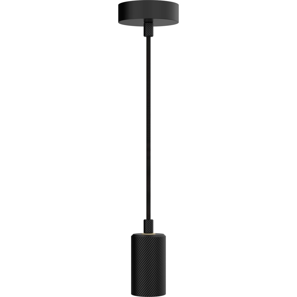 Zwarte hanglamp Alix Wave 4m enkel