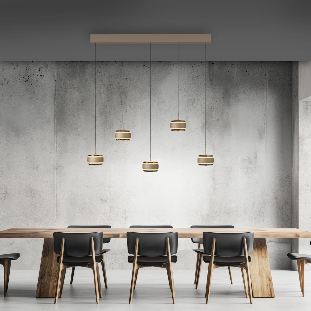 5L eettafel hanglamp Pure Falling Rings bronce Paul Neuhaus 4012248396582