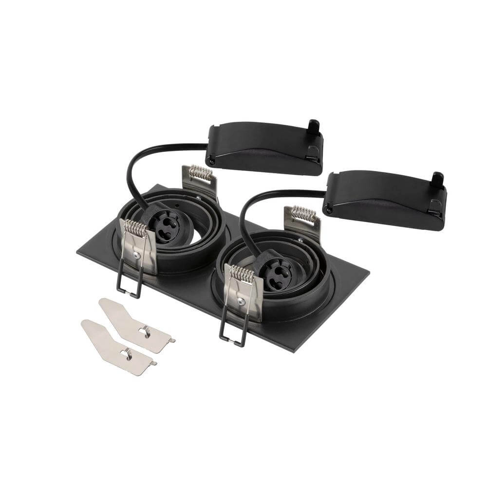 Zwarte inbouwspot New Tria 155 rechthoekig SLV 4024163297097