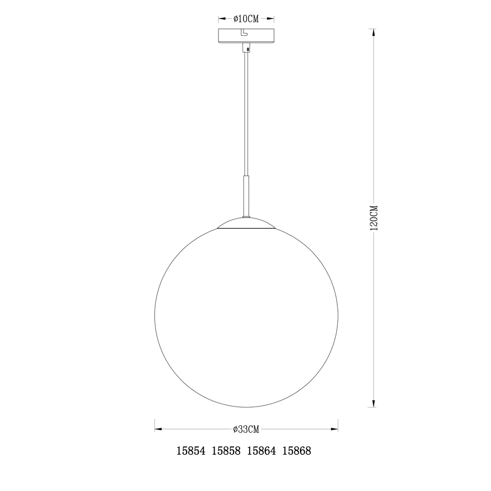 Hanglamp Varus goud Ø 33cm Globo 9007371371464