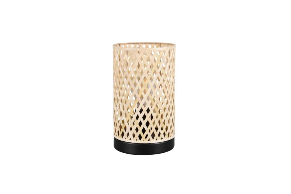 Crème tafellamp Laurent met zwart Ø 14cm Trio 4017807637595