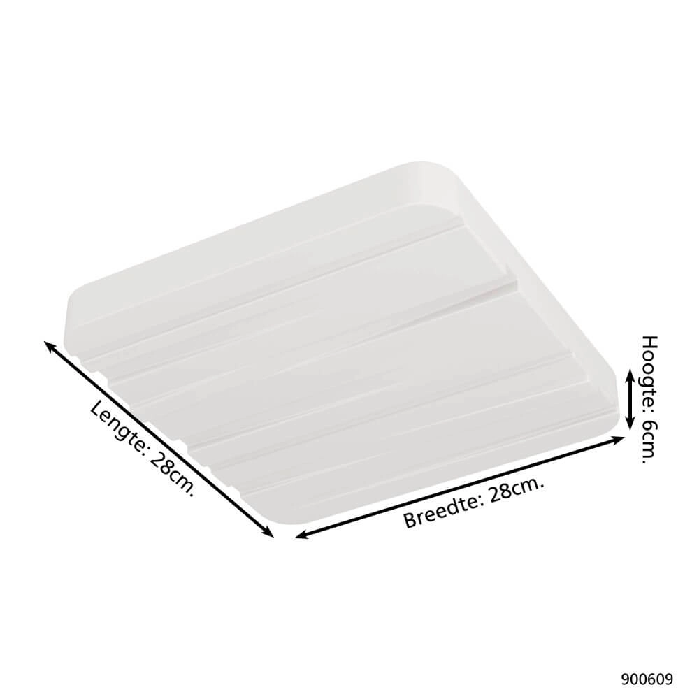 Moderne led plafonnière Ferentino 28 bij 28cm Eglo 9008606245079