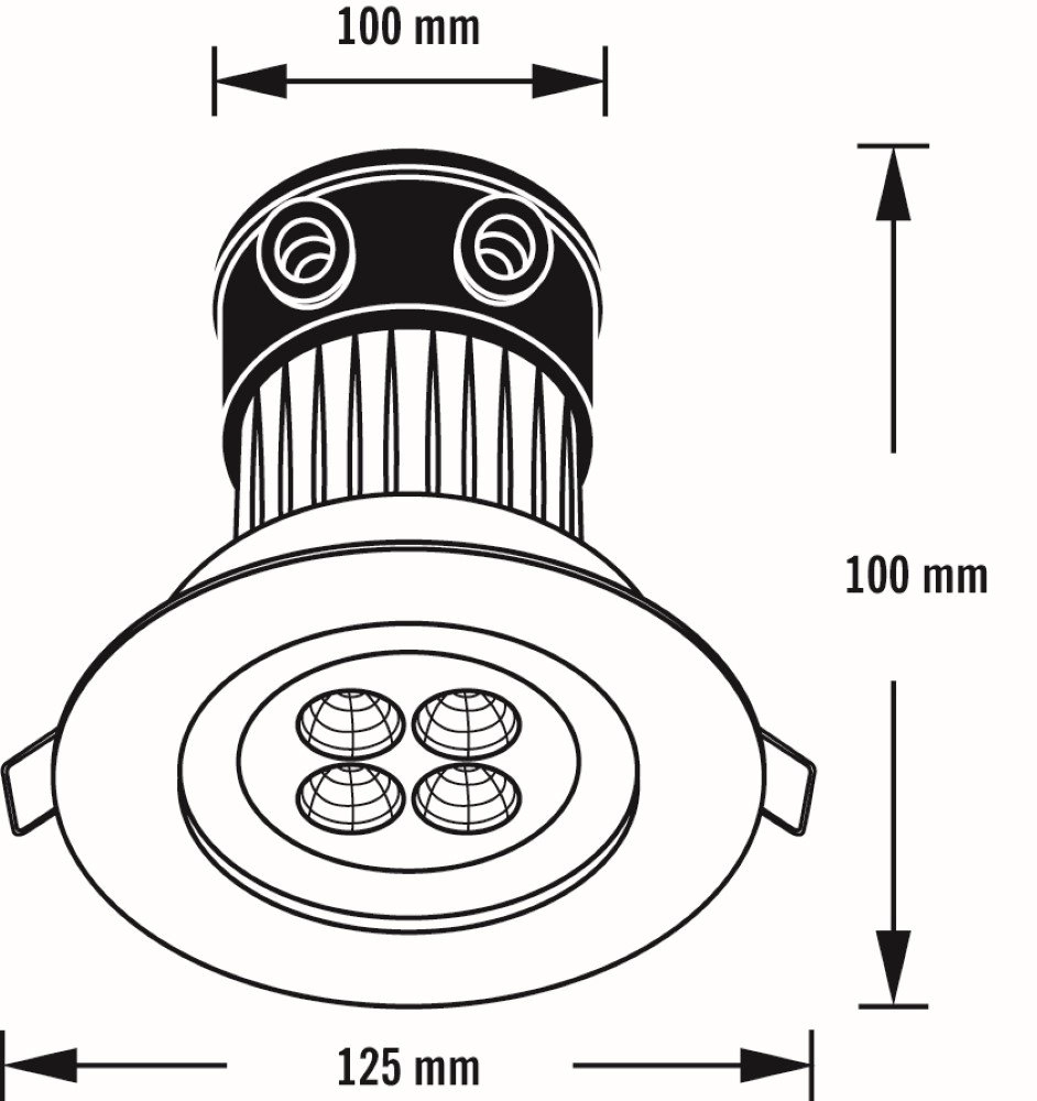 Led inbouwspot Veranda plafond KonstSmide 7318307097009