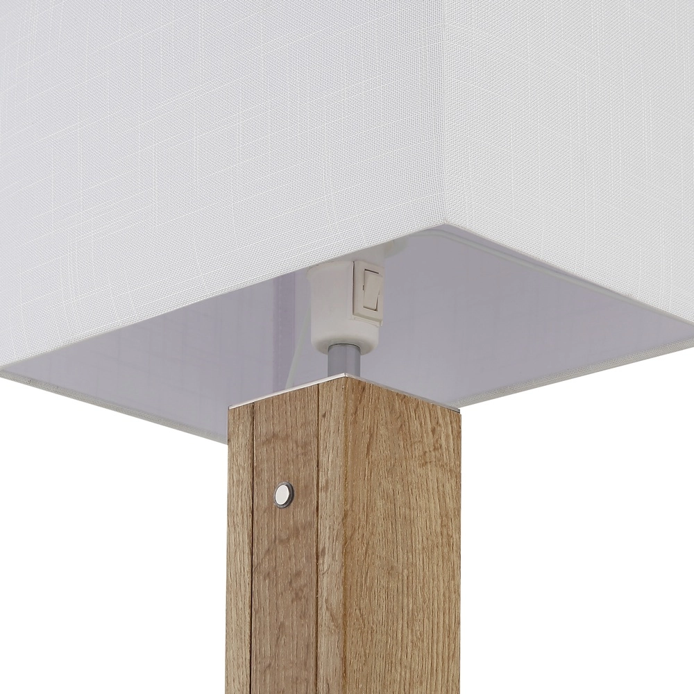 Houten schemerlamp Forest met kap Globo 9007371592333