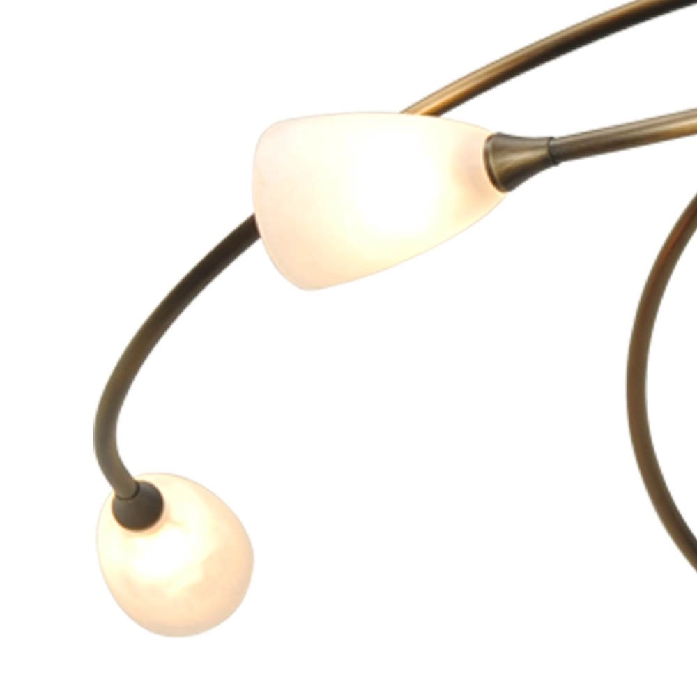Led plafondlamp Molto 2 LED 5-lichts 28x63cm bronsbruin Masterlight 8718121184081