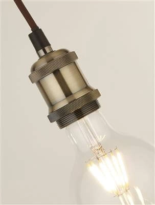 Hanglamp Suspi koperbrons met zwart Searchlight 5053423140759