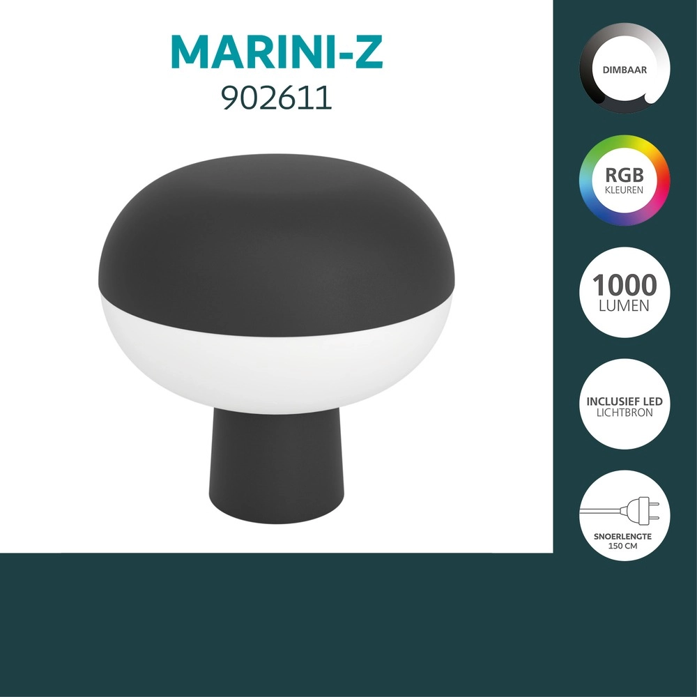 Smart tafellamp Marini-Z zwart Eglo 9008606390380