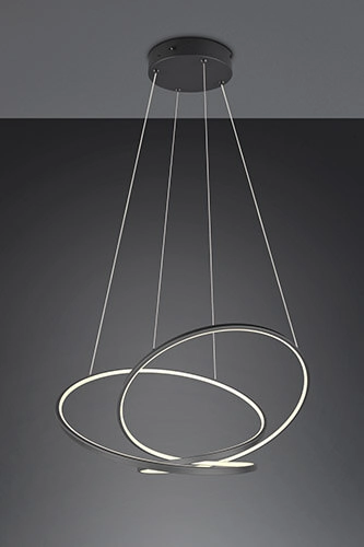 Vide hanglamp Darvin zwart - 75cm Trio 4017807616057