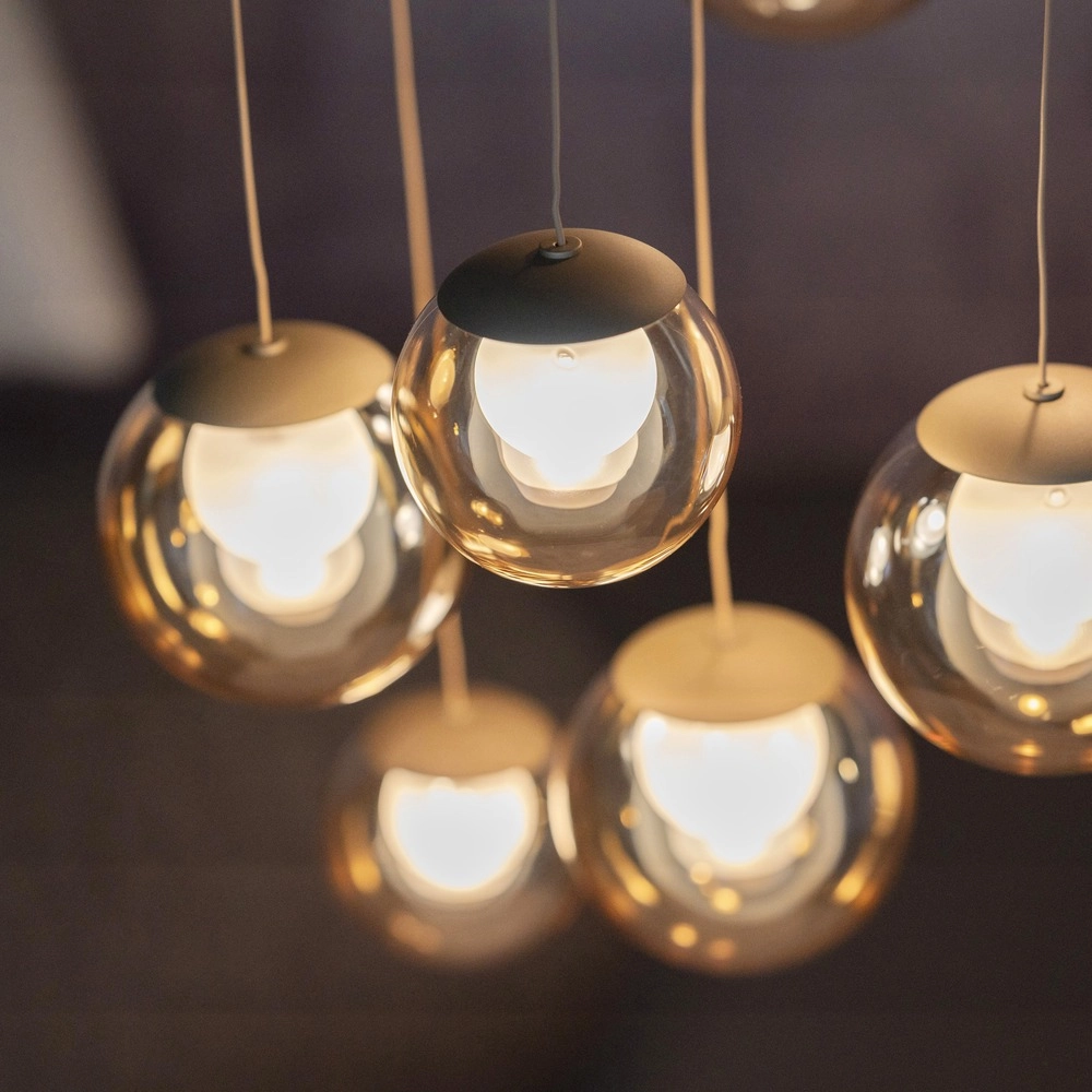7-lichts hanglamp Pure Popup bronce Paul Neuhaus 4012248396681