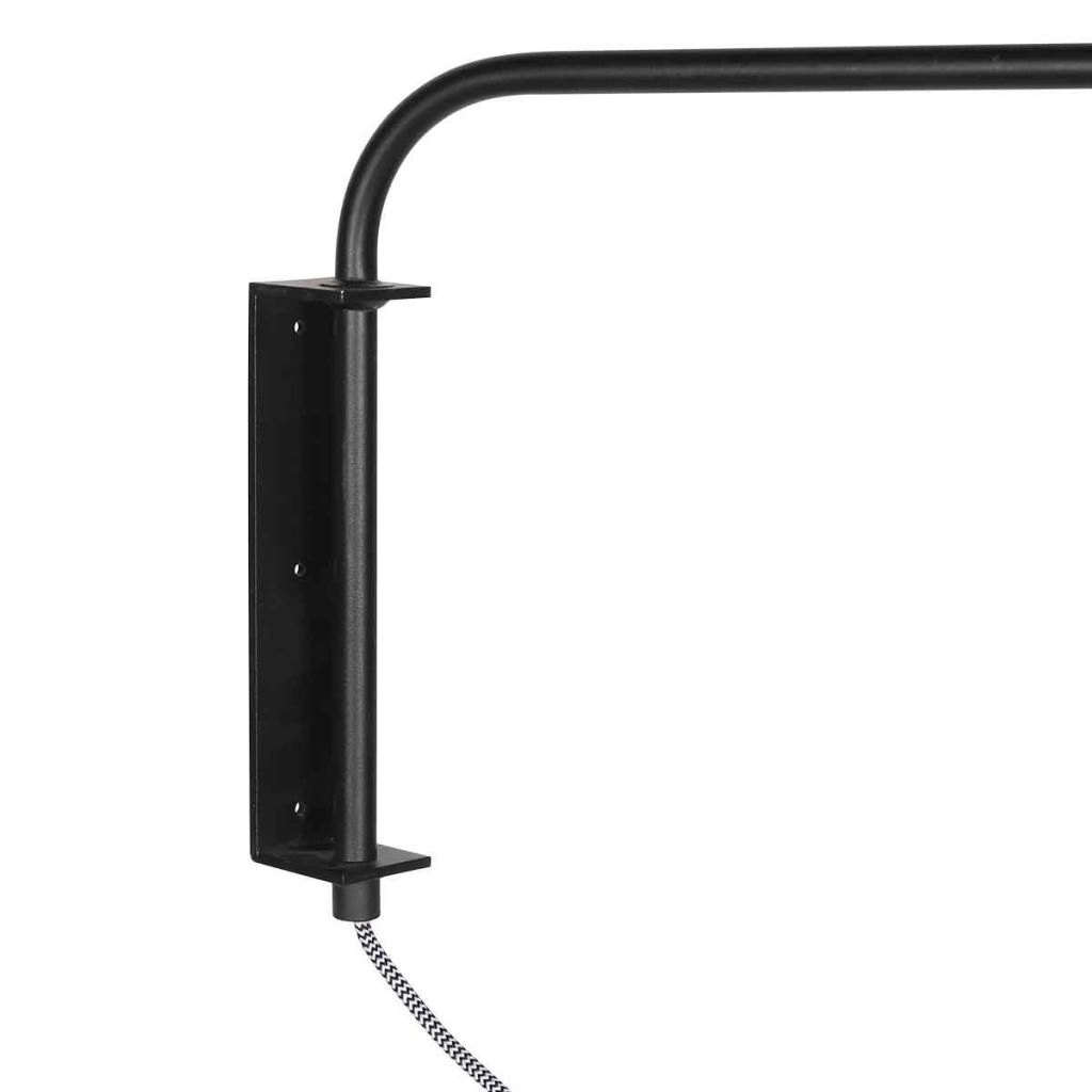 Zwarte wandlamp Bloeba met kurk kap Ø40cm Steinhauer 8712746180510