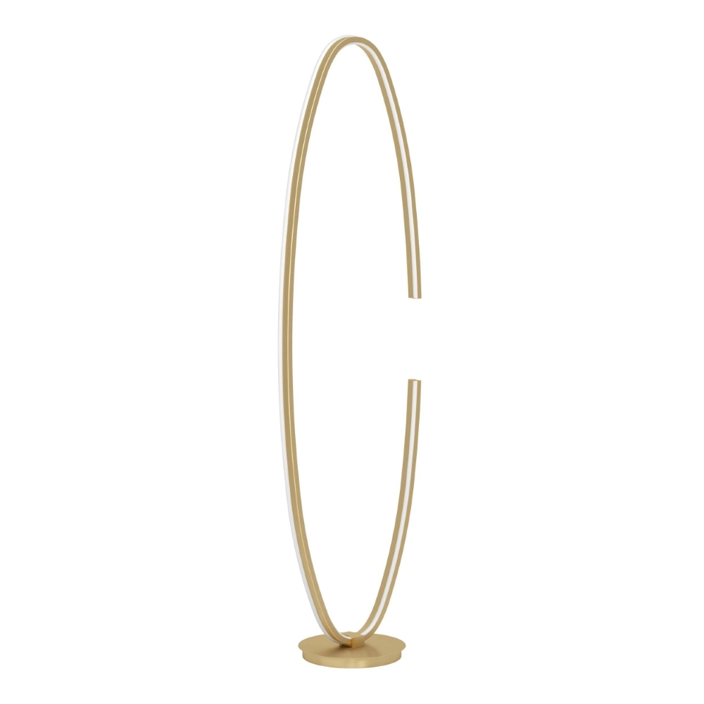 Design vloerlamp Bogado goud met CCT