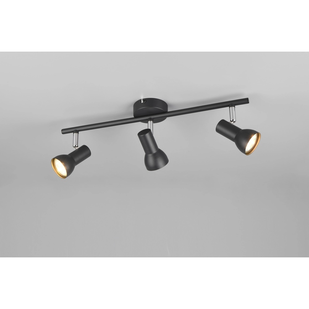 Plafondlamp Cantar zwart 3-lichts Trio 4017807615920