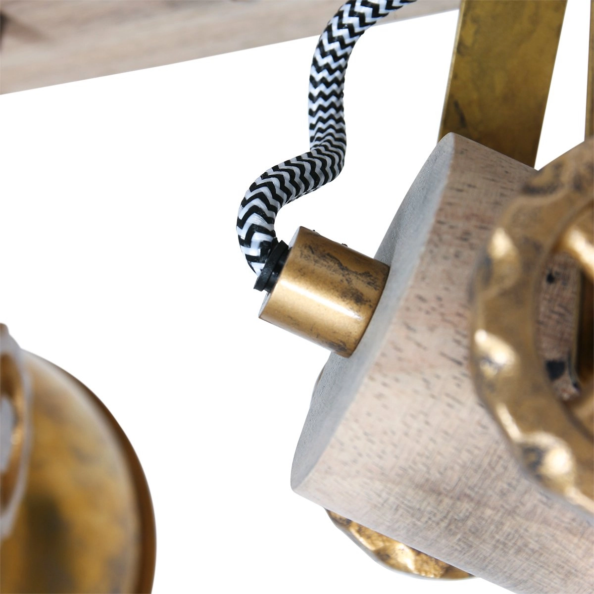 Dubbele opbouwspot Gearwood industrieel Steinhauer 8712746135039