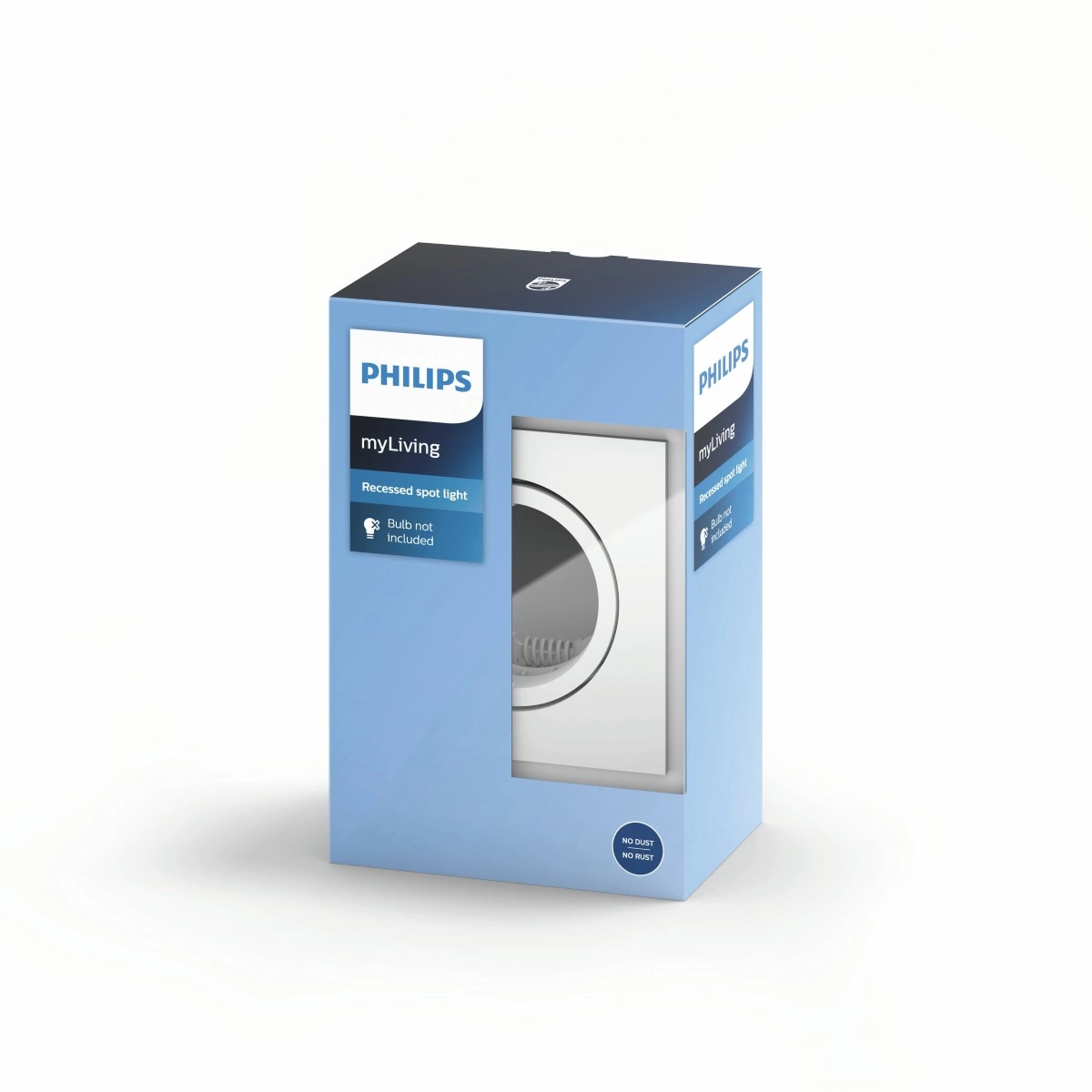 Inbouwspot Enneper GU10 9cm vierkant wit Philips 8718696160213