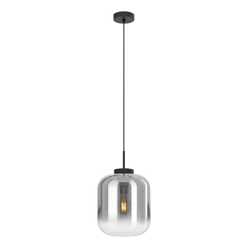 1-lichts hanglamp Bulciago zwart