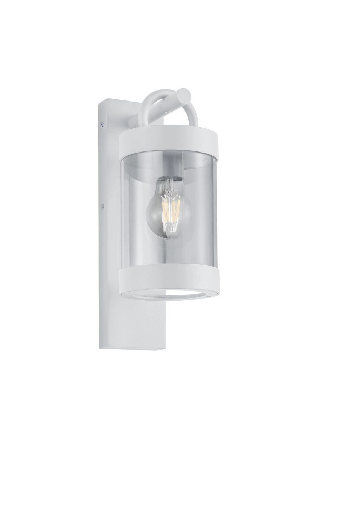Witte buitenlamp Sambesi met schemersensor