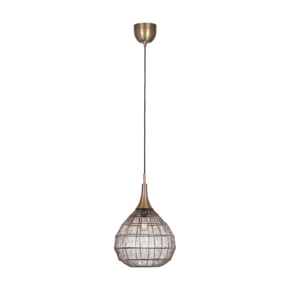 Ronde hanglamp Soraya Ø 42cm - brons Trio 4017807617467