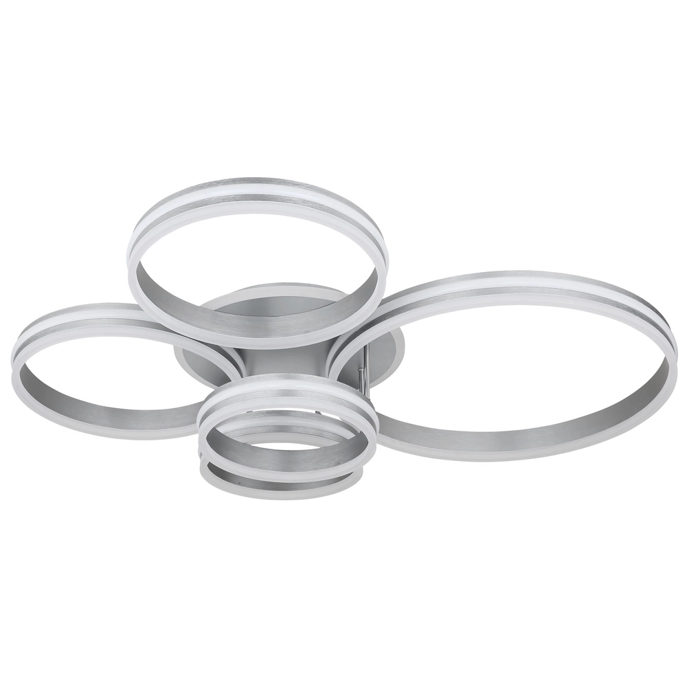 Plafondlamp Rubio grijs 5 ringen Globo 9007371422913