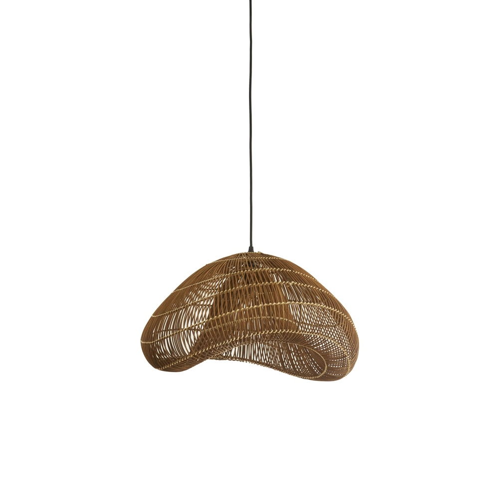 Rotan hanglamp Janzur Ø 54cm - donkerbruin