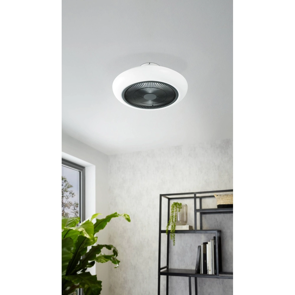 Design plafondventilator Sayulita wit met zwart Eglo 9002759312084