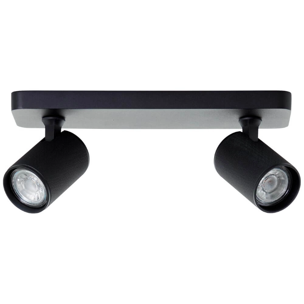 2-lichts opbouwspot Marty zwart Brilliant 4004353424380