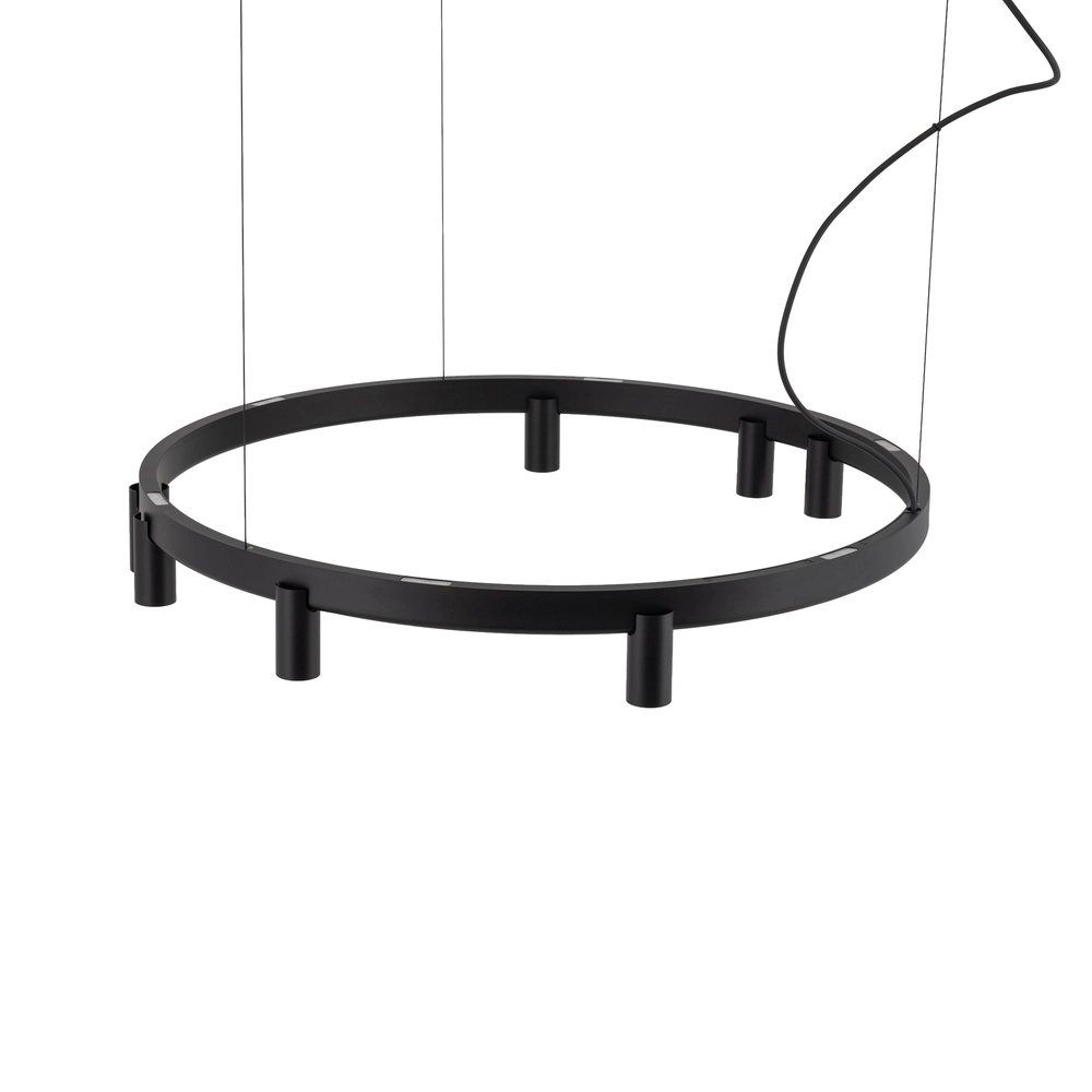 Design hanglamp Fourty zwart Ø 80cm Lyora 5903139122856
