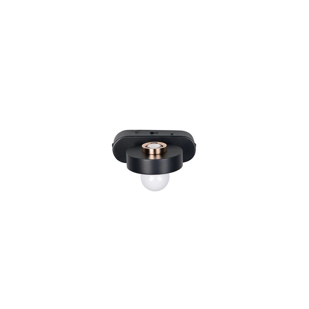 Wandlamp Arpino zwart 15cm Trio 4017807683639