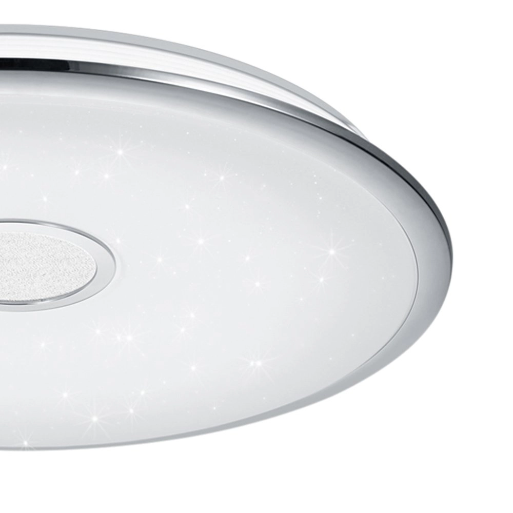 LED plafondlamp Osaka 67cm grijs met stereffect Trio 4017807337730