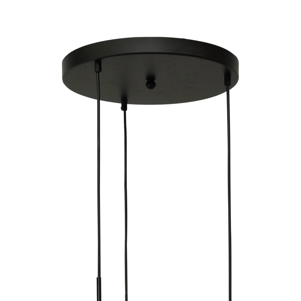 Pendel hanglamp Lava 3x smoke glas Ø 22,5cm Masterlight 8718121286471
