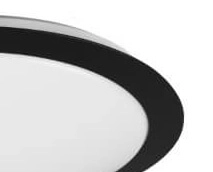 Plafonnière Umberto 29cm zwart Trio 4017807508444