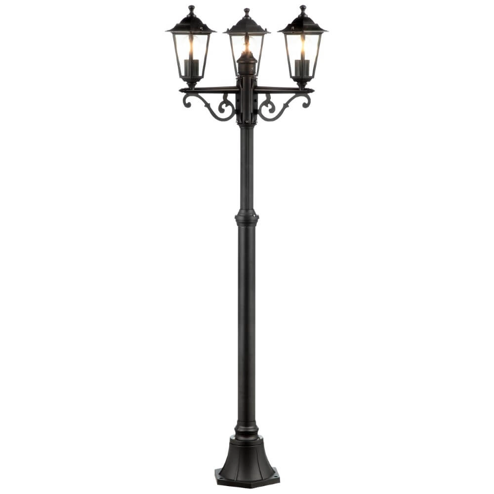 3-lichts lantaarn Carleen 195cm klassiek